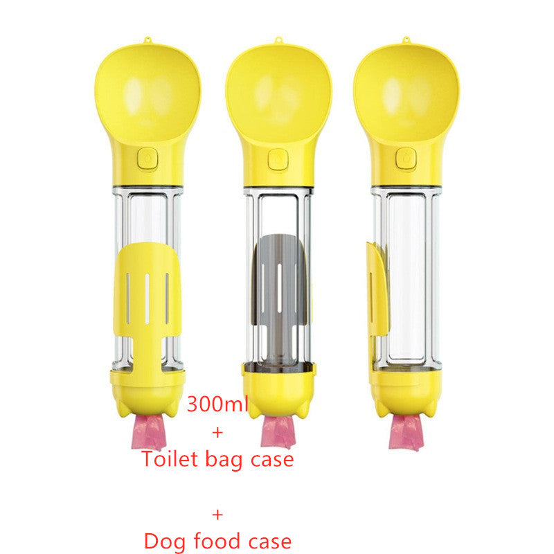 pet-water-bottle-feeder-bowl-garbage-bag-storage-portable-pet-outdoor-travel-3-in-1-dog-water-bottle-yellow