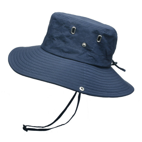 Men's Breathable Travel Solid Color Big Brim Hat