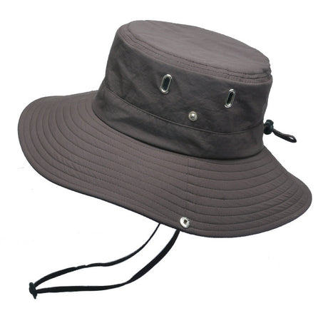 Men's Breathable Travel Solid Color Big Brim Hat