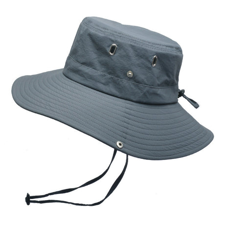 Men's Breathable Travel Solid Color Big Brim Hat