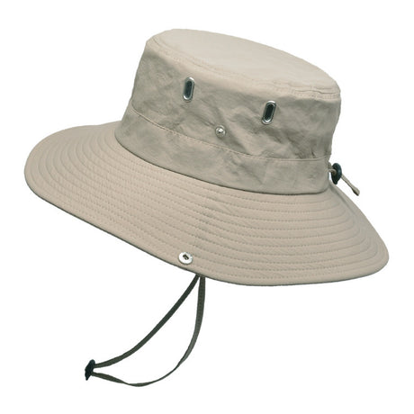 Men's Breathable Travel Solid Color Big Brim Hat