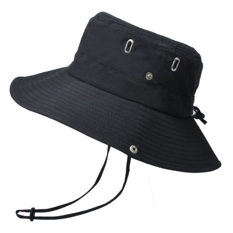 Men's Breathable Travel Solid Color Big Brim Hat