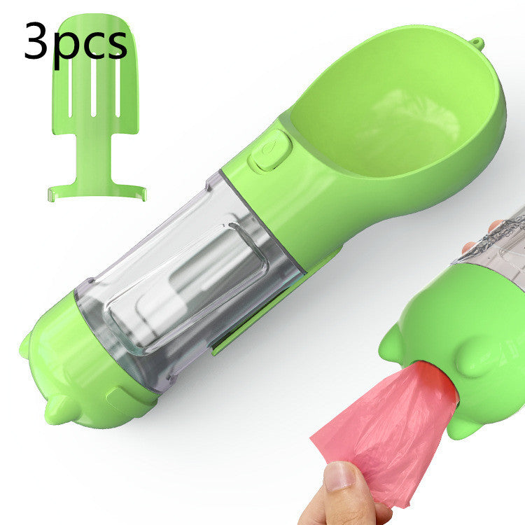 pet-water-bottle-feeder-bowl-garbage-bag-storage-portable-pet-outdoor-travel-3-in-1-dog-water-bottle-2pcs-green