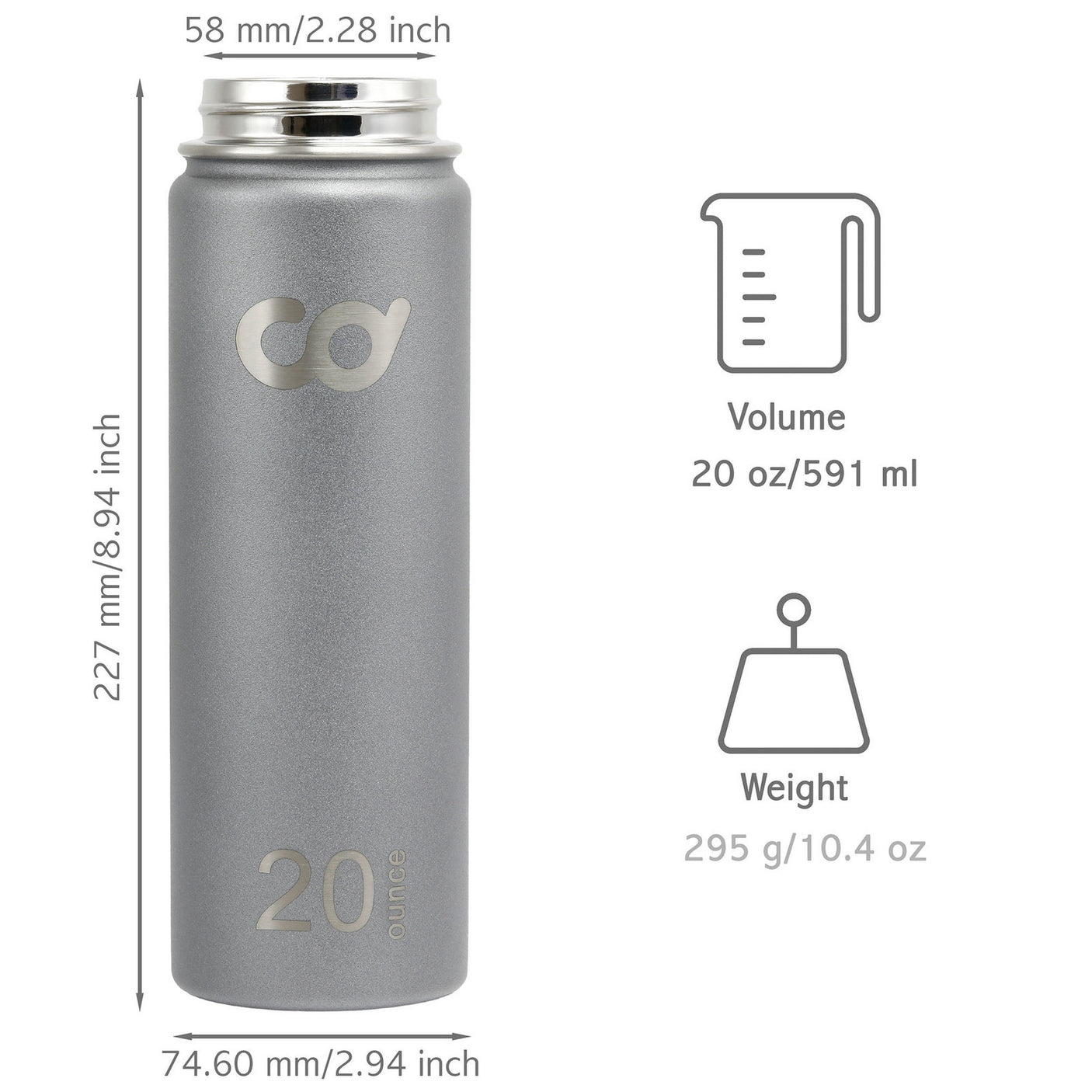 Stainless Steel Vacuum Insulated Double Wall Water Bottle