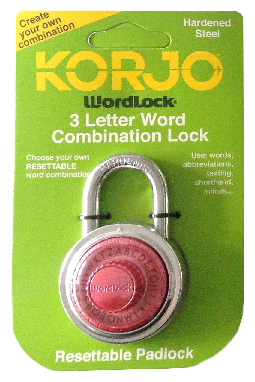 Korjo Wordlock combination lock at travelgear .au Travel Gear