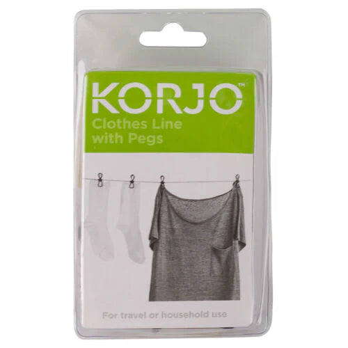 Korjo Clothesline with Pegs