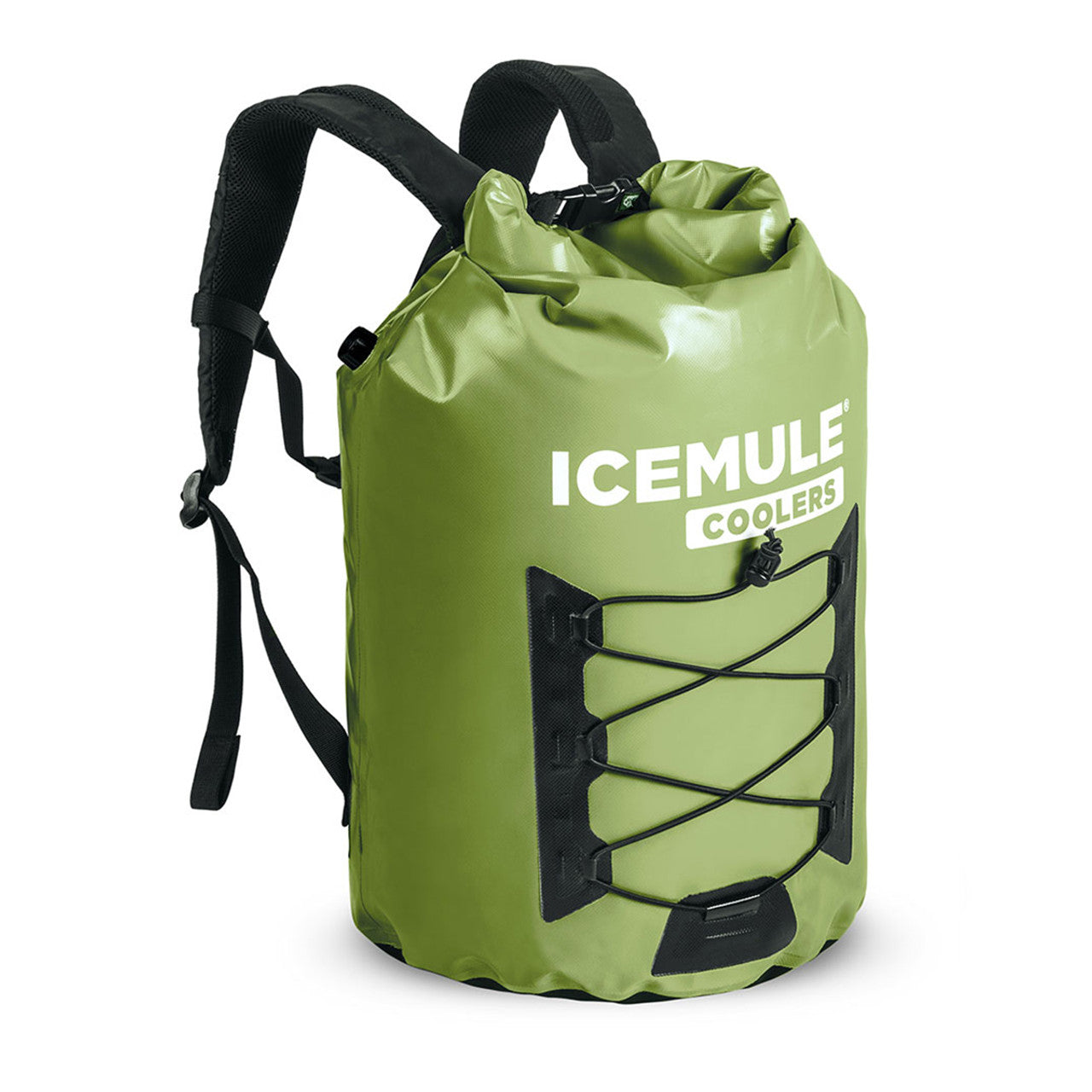 IceMule Pro 23L Large Waterproof Backpack Cooler Bag - Green