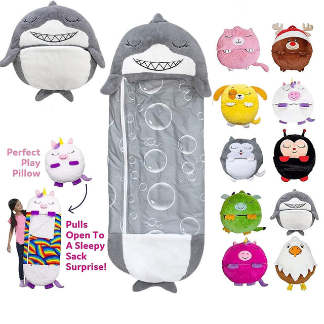 Sleeping Bag Happy Napper Kids Children Blanket Winter Fluffy Warm Nappers Gift