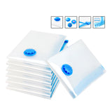 6 Pcs Set Vacuum Storage Bags Space Saver Seal Compressing Various Size with Air Pump