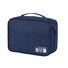 Compact Travel Electronics Organizer Bag - Available in Navy Blue and Grey