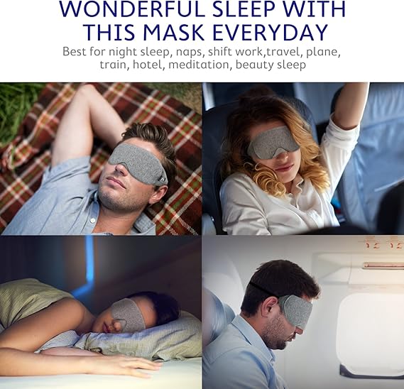 cotton-sleep-mask-light-blocking-sleep-eye-mask-includes-travel-pouch-grey-comparison-best-for-everything