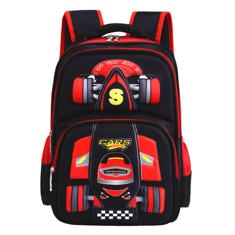 3D Car Boys' Primary School Trolley Bag - Durable, Spacious & Fun for Kids