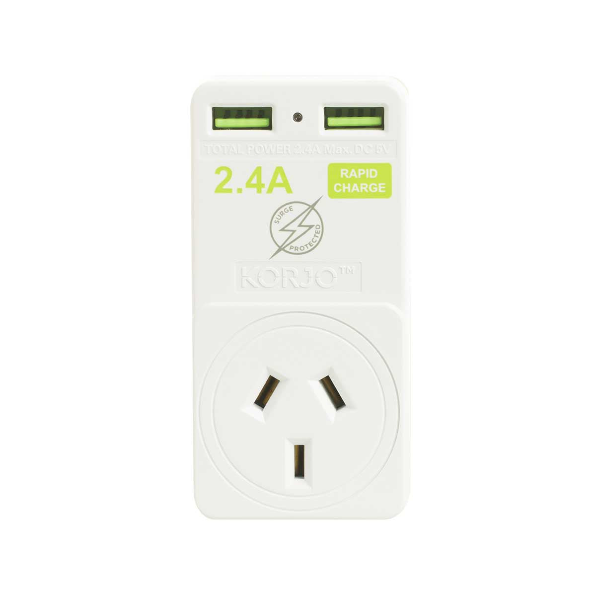 Korjo 2 Port Usb Charger And Adaptor Australia And Nz To Usa And Canada