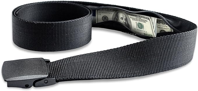 Anti Theft Travel Security Money Belt with Hidden Money Pocket