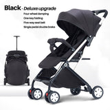 Lightweight Foldable Baby Stroller - Compact Travel Pram for Planes