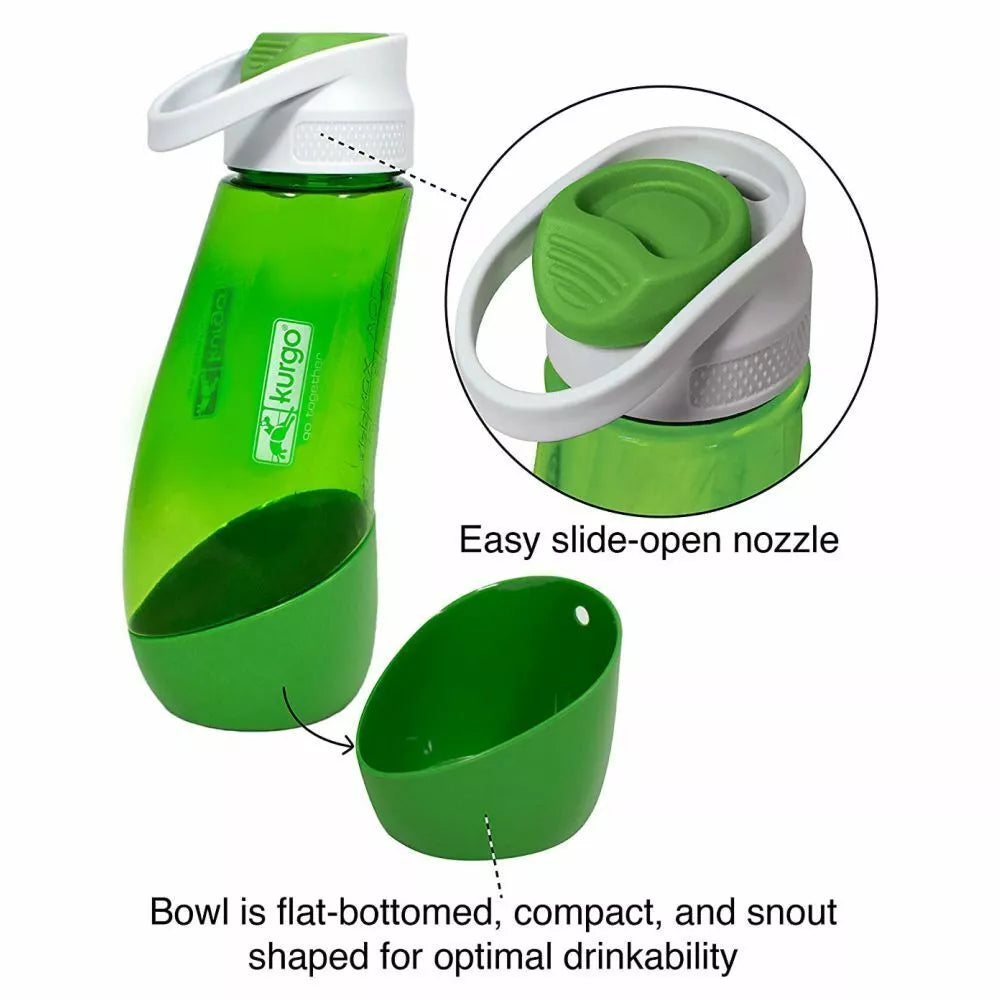 750ml Gourd Water Bottle with Detachable Dog Bowl