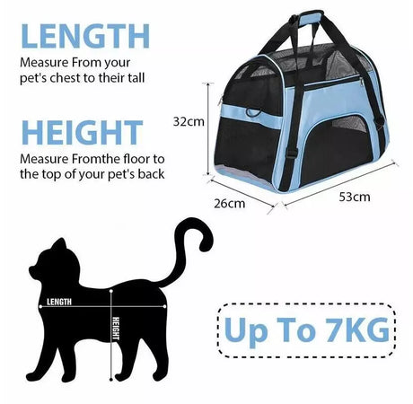 Large Portable Airline Approved Tote Pet Carrier Bag