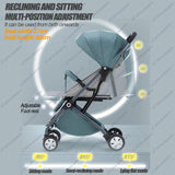 Lightweight Foldable Baby Stroller - Compact Travel Pram for Planes