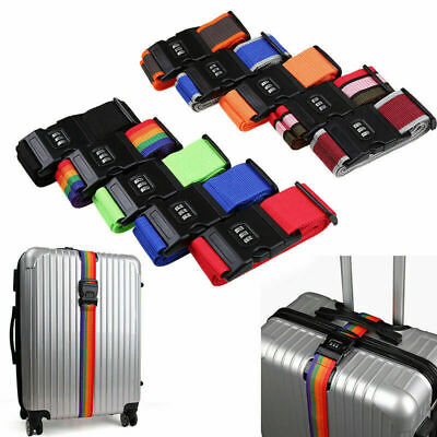 3 Digit Adjustable Luggage Strap with TSA Lock