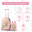 2in 1 Kids Travel Luggage Carry on Backpack Set