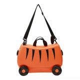 18L Tiger Kids Ride on Trolley Luggage with Straps and Handles