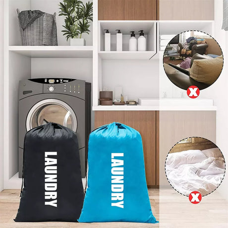 Large Laundry Bag Travel For Dirty Clothes Gym Bag Camping Drawstring 91x61cm