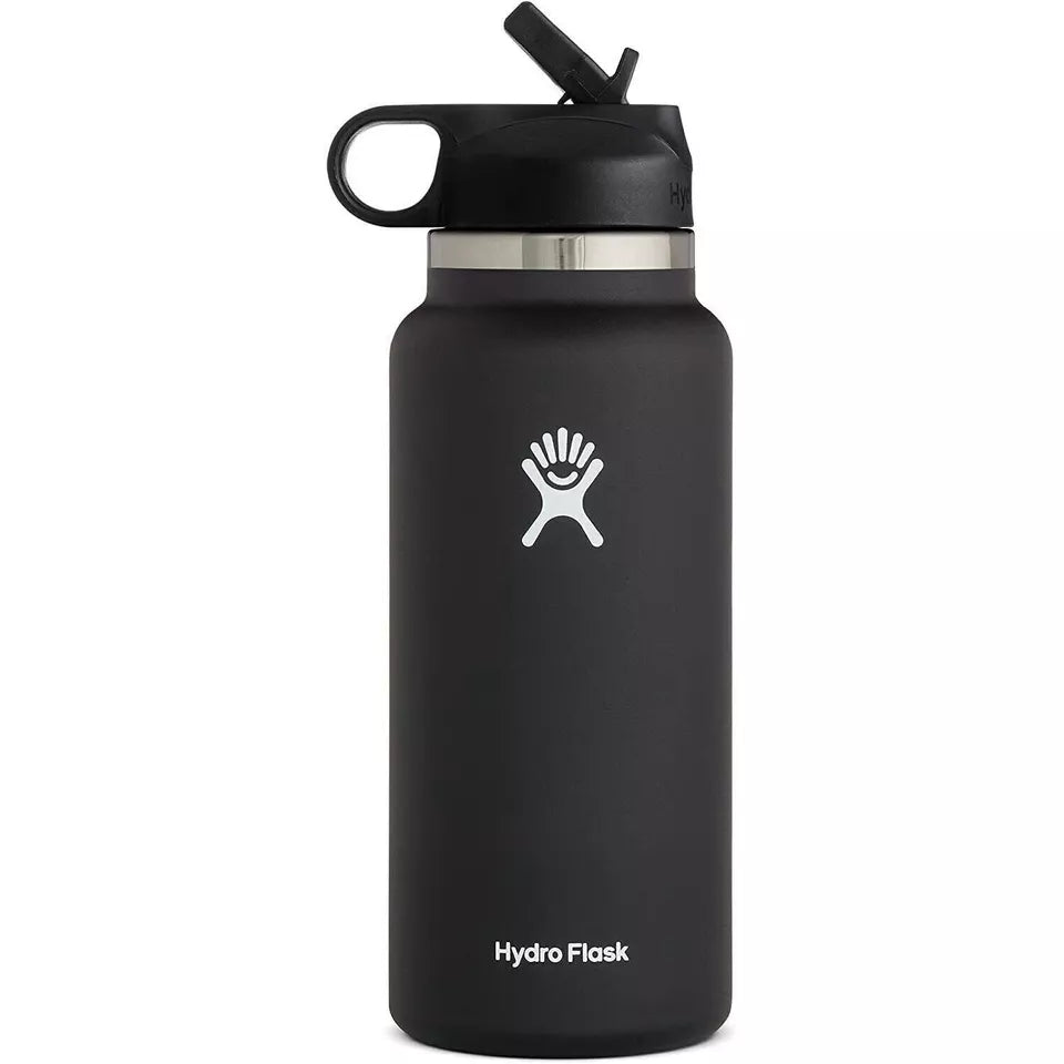 Hydro Flask 32oz (946ml) Wide Mouth Water Bottle with Straw Lid