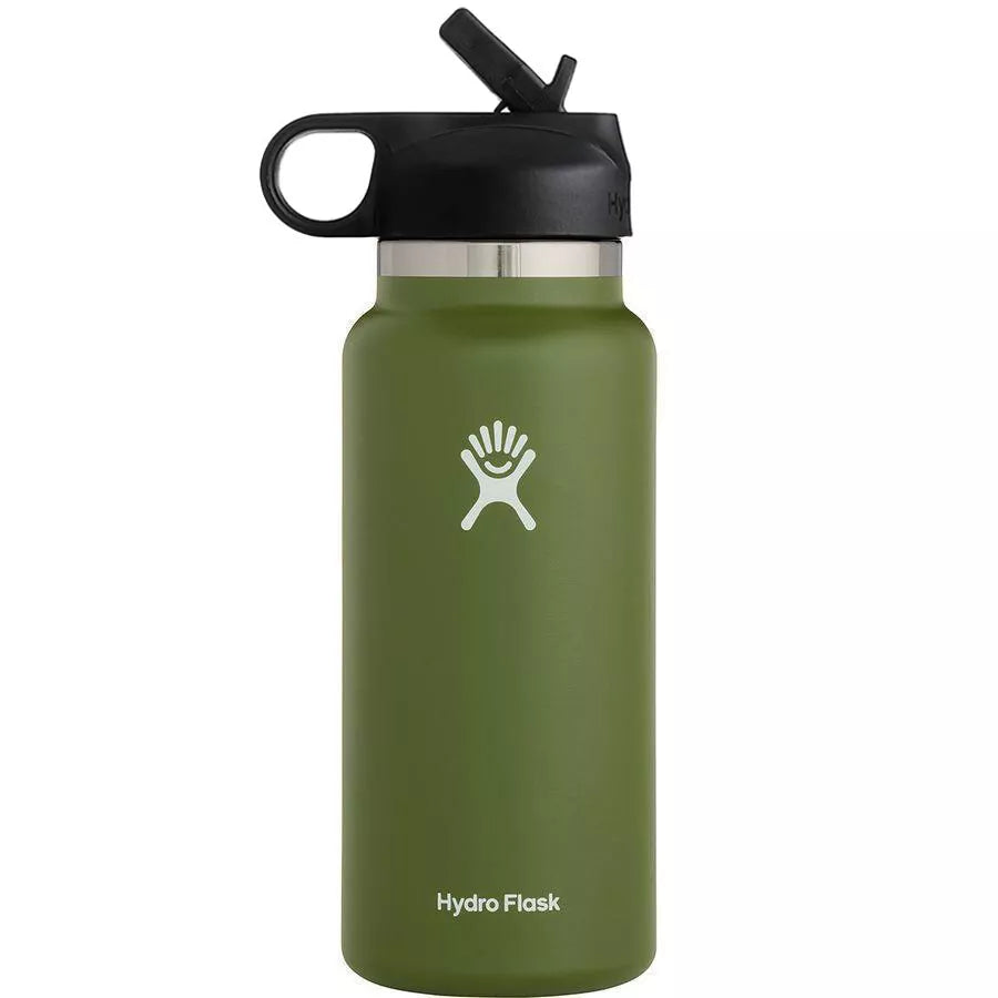 Hydro Flask 32oz (946ml) Wide Mouth Water Bottle with Straw Lid