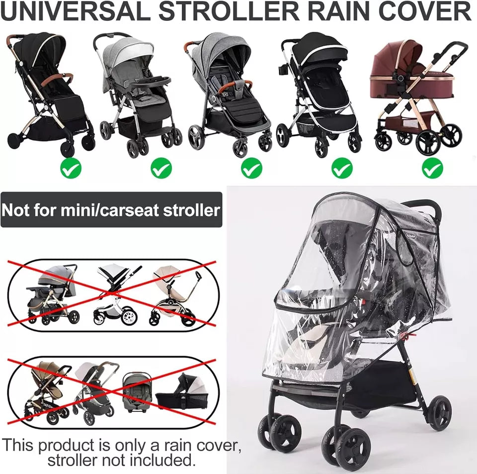 Universal Travel Pram Baby Stroller Rain Cover