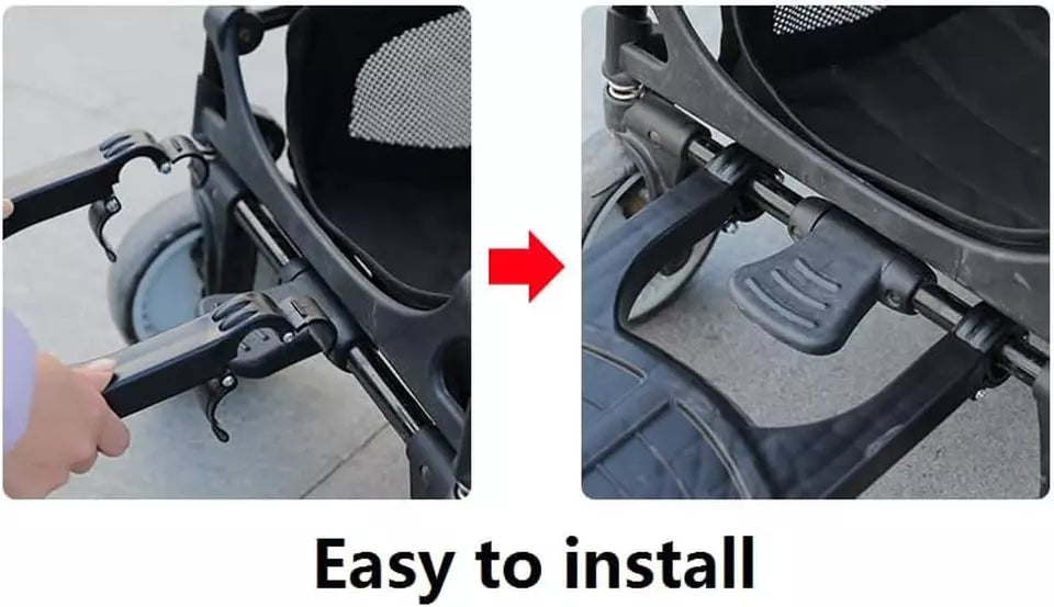 Universal Toddler Stroller Ride-On Board for Prams and Pushchairs