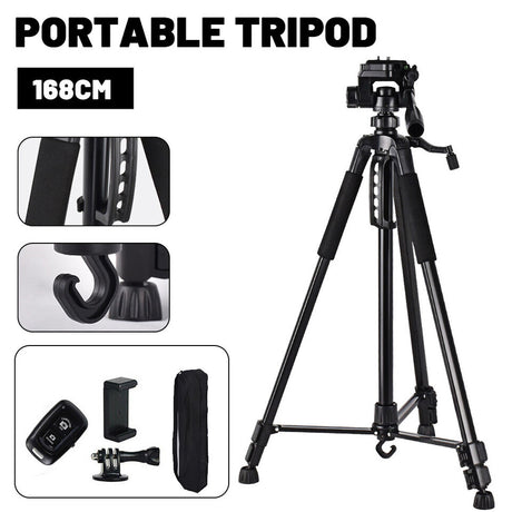 Universal Tripod Holder Selfie Travel Stand With Bluetooth