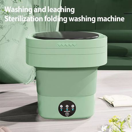 11L Mini Washing Machine Foldable Washing Bucket Portable Travel Laundry Machine