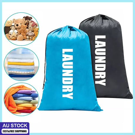 Large Laundry Bag Travel For Dirty Clothes Gym Bag Camping Drawstring 91x61cm