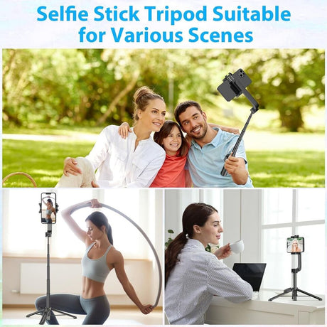 Mini Extendable 3 in 1 Aluminum Selfie Travel Set