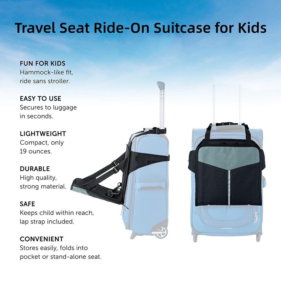 Kids Child Travel Seat Ride-On Suitcase Toddler Carrier