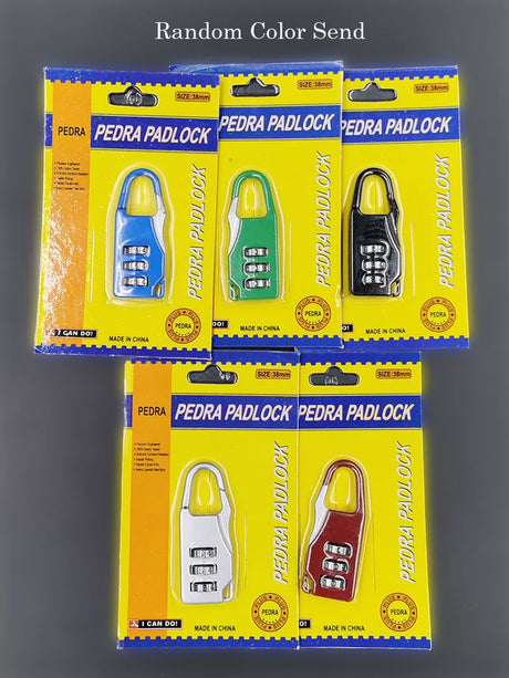 1/2/4pcs Small 3 Digit Travel Suitcase Luggage Lock