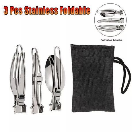 3PCS Stainless Foldable Knife Set