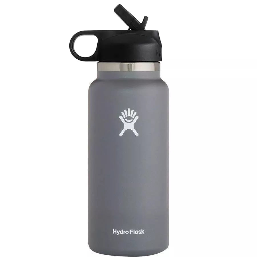 Hydro Flask 32oz (946ml) Wide Mouth Water Bottle with Straw Lid