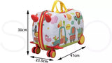 Wanderlite 17" Kids Ride On Luggage Children Suitcase Trolley Travel