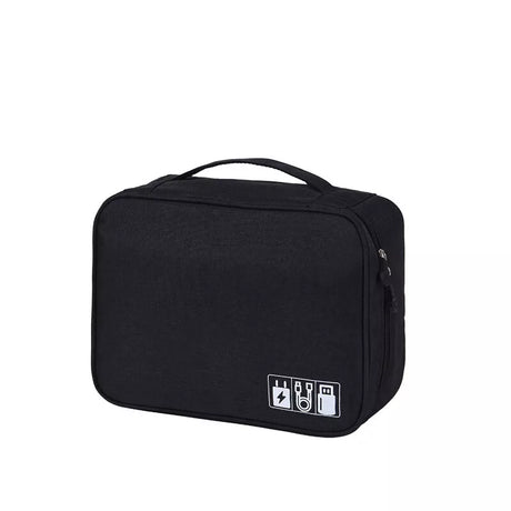 Compact Travel Electronics Organizer Bag - Available in Navy Blue and Grey