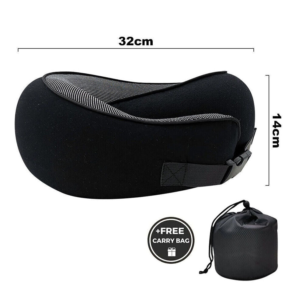 Memory Foam U-Shaped Neck Pillow - Your Essential Travel Companion