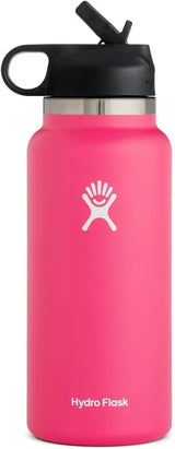 Hydro Flask 32oz (946ml) Wide Mouth Water Bottle with Straw Lid