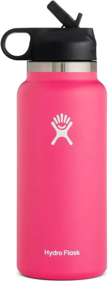 Hydro Flask 40oz Sport Water Bottle Stainless Steel Wide Mouth with Straw