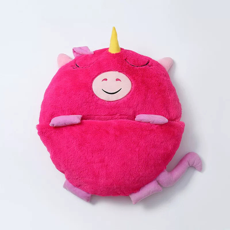 sleeping-bag-happy-napper-kids-children-blanket-winter-fluffy-warm-nappers-red-unicorn