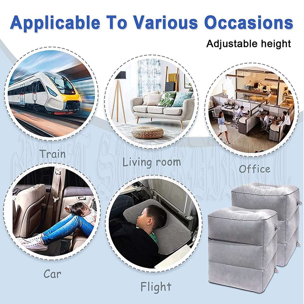 Travel Inflatable Footrest Travel Air Cushion