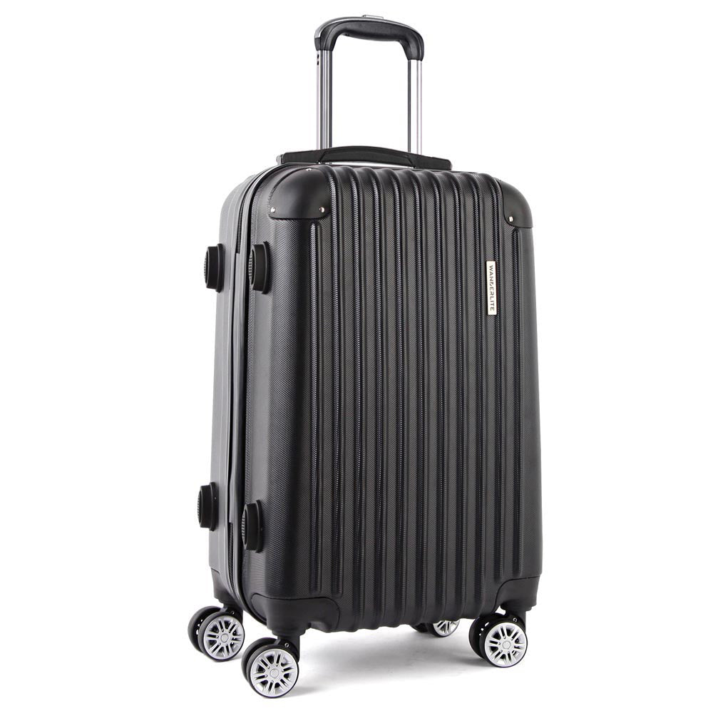 Wanderlite 28 75cm Luggage Trolley Travel Set Suitcase Carry On Hard Travel Gear