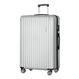 Lightweight Wanderlite 28'' Hard Case Luggage – TSA Approved Carry-On, Grey