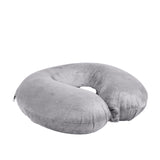 Milano Decor Memory Foam Travel Neck Pillow With Clip Cushion Support Soft Grey