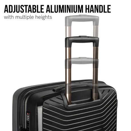 Olympus Astra 29in Lightweight Hard Shell Suitcase - Obsidian Black