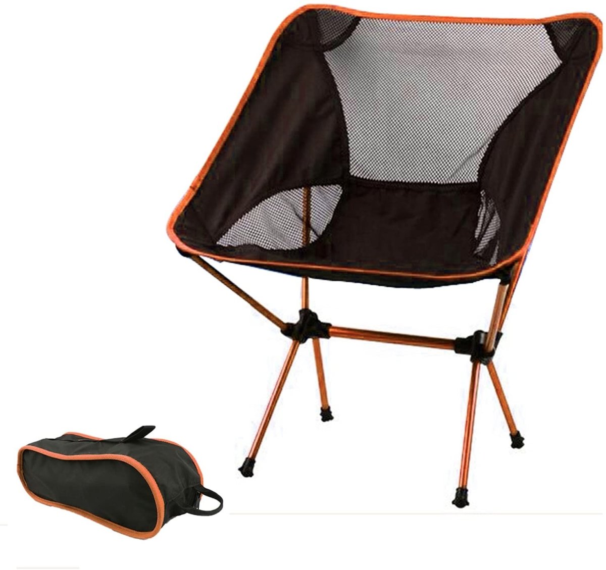 Ultralight Aluminum Alloy Folding Camping Camp Chair Outdoor Hiking Patio Backpacking Red